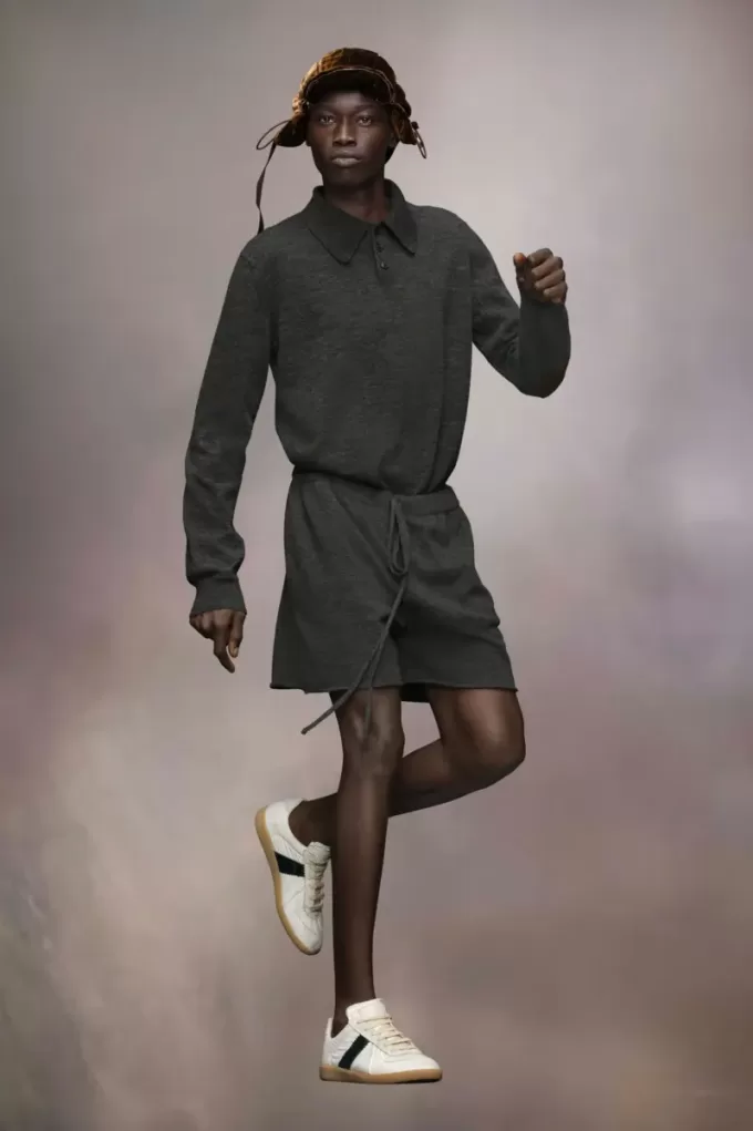 Pantaloncini in maglia di cashmere