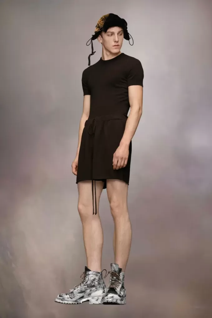 Pantaloncini in maglia di cashmere