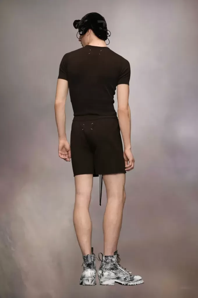 Pantaloncini in maglia di cashmere