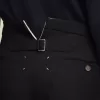 Pantaloni a pieghe in lana a spina di pesce Pantaloni a pieghe in lana a spina di pesce
