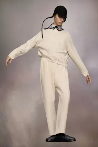 Pantaloni della tuta con orlo tagliato Pantaloni della tuta con orlo tagliato