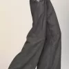 Pantaloni di lana a gamba larga Pantaloni di lana a gamba larga