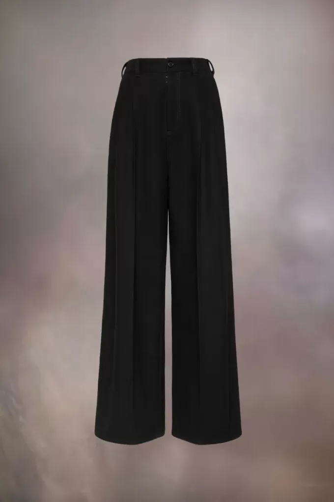 Pantaloni di lana plissettati Pantaloni di lana plissettati