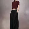Pantaloni di lana plissettati Pantaloni di lana plissettati
