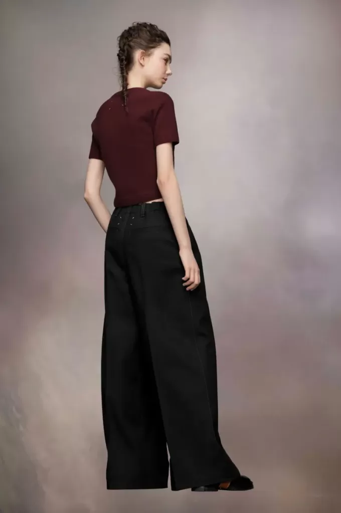 Pantaloni di lana plissettati Pantaloni di lana plissettati