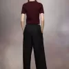 Pantaloni di lana plissettati Pantaloni di lana plissettati