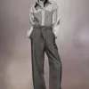 Pantaloni in lana e mohair Pantaloni in lana e mohair