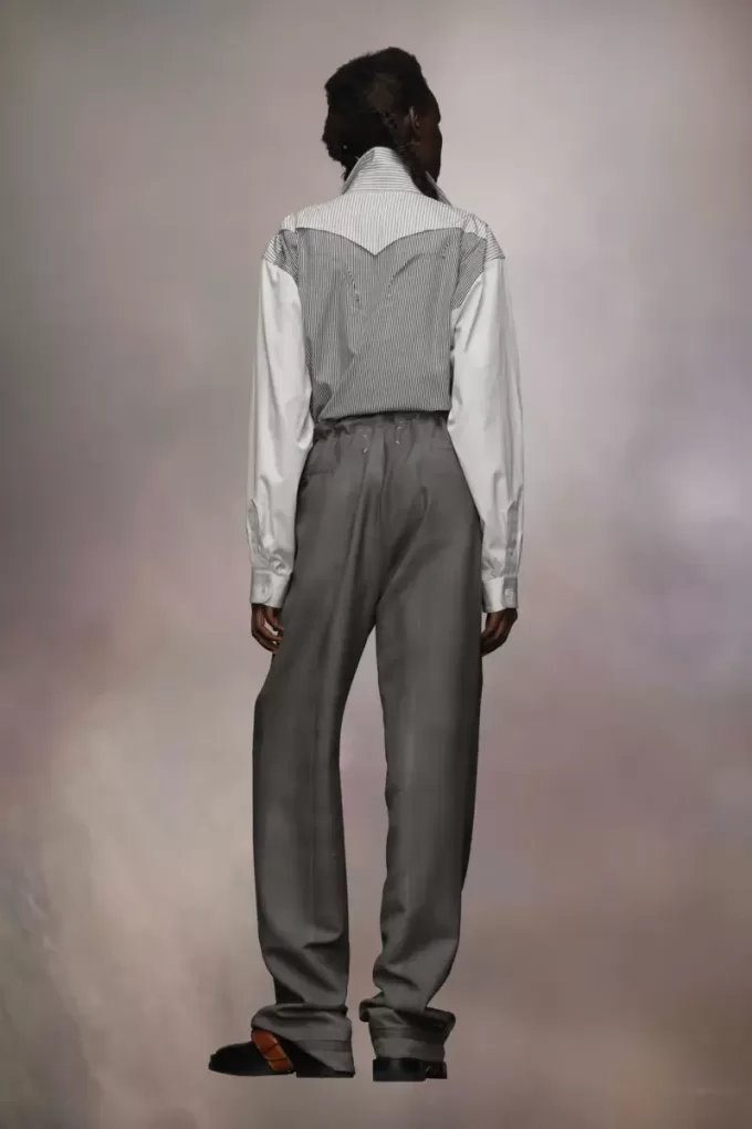 Pantaloni in lana e mohair Pantaloni in lana e mohair