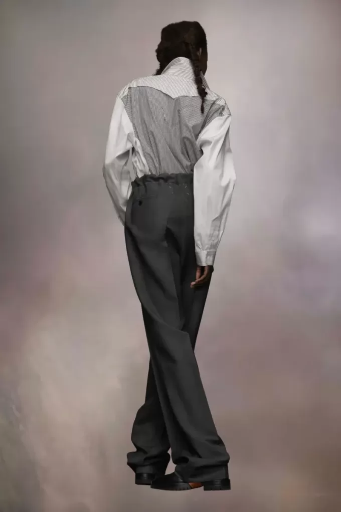 Pantaloni in lana e mohair Pantaloni in lana e mohair