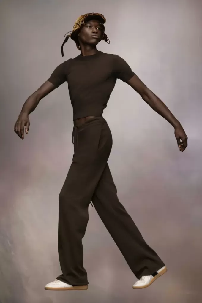 Pantaloni in maglia di cashmere