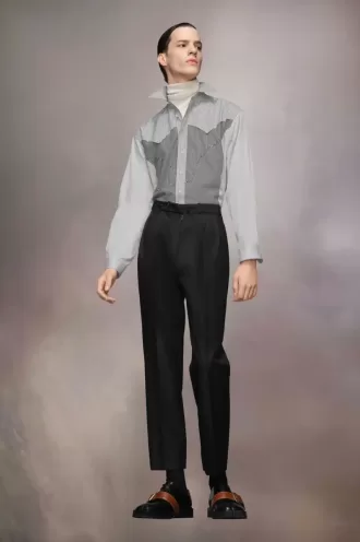 Pantaloni in mohair britannico Pantaloni in mohair britannico