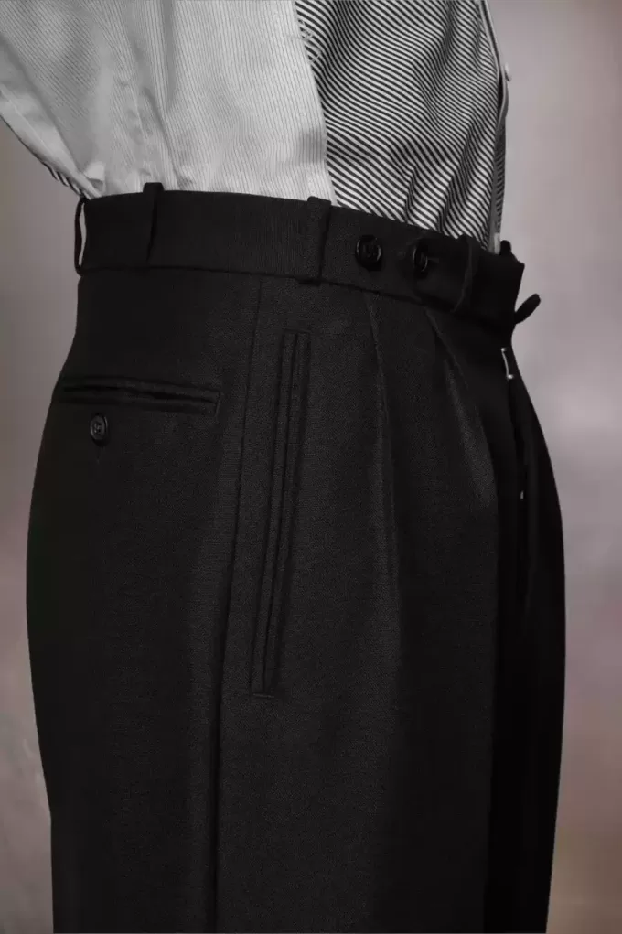 Pantaloni in mohair britannico
