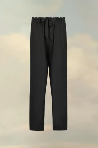 Pantaloni in popeline di seta