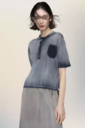 Polo Maison Margiela effetto sbiadito dal sole