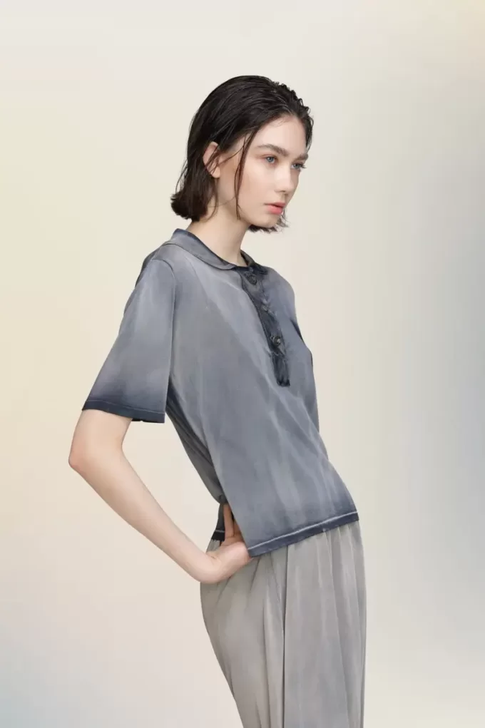 Polo Maison Margiela effetto sbiadito dal sole Polo Maison Margiela effetto sbiadito dal sole