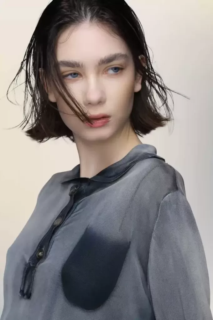 Polo Maison Margiela effetto sbiadito dal sole Polo Maison Margiela effetto sbiadito dal sole