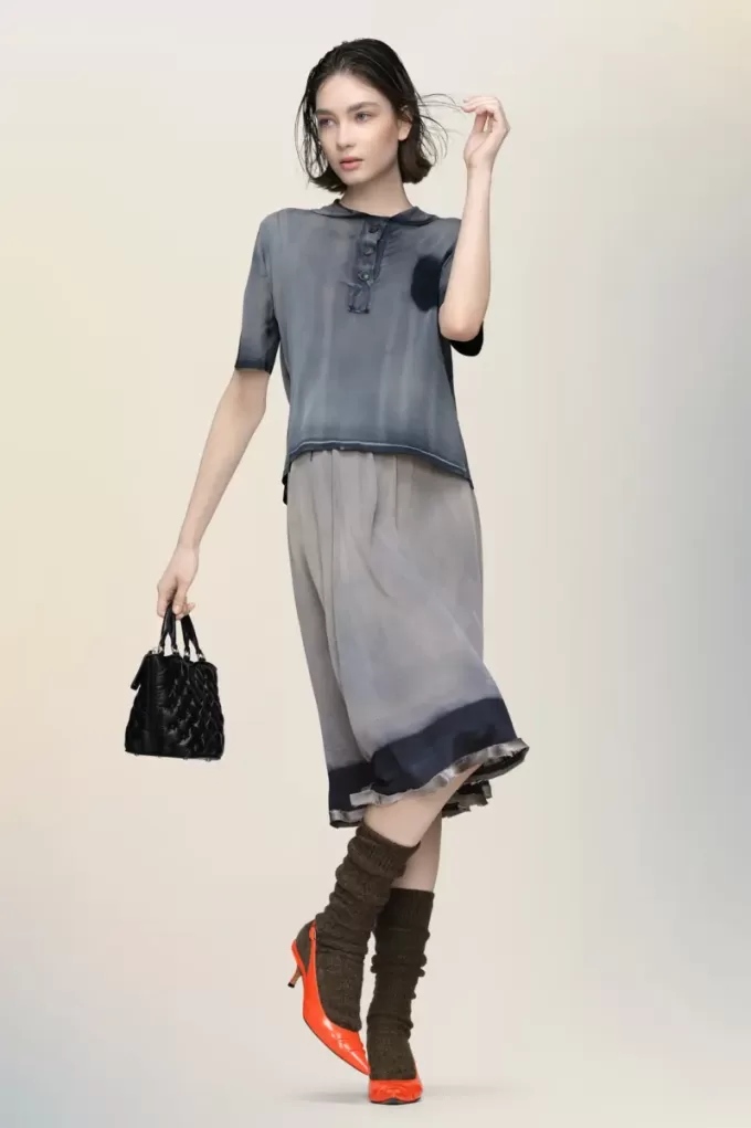 Polo Maison Margiela effetto sbiadito dal sole Polo Maison Margiela effetto sbiadito dal sole