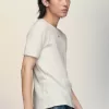 T-shirt in cotone a coste T-shirt in cotone a coste