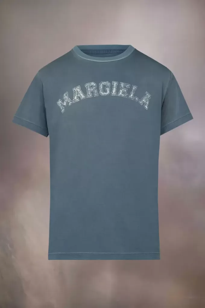 T-shirt in jersey di cotone con logo T-shirt in jersey di cotone con logo