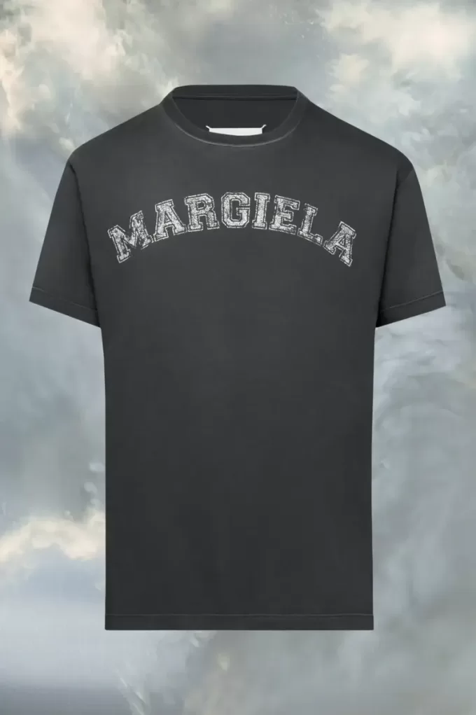 T-shirt in jersey di cotone con logo T-shirt in jersey di cotone con logo