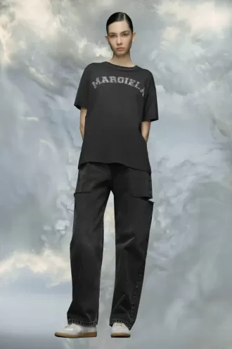 T-shirt in jersey di cotone con logo
