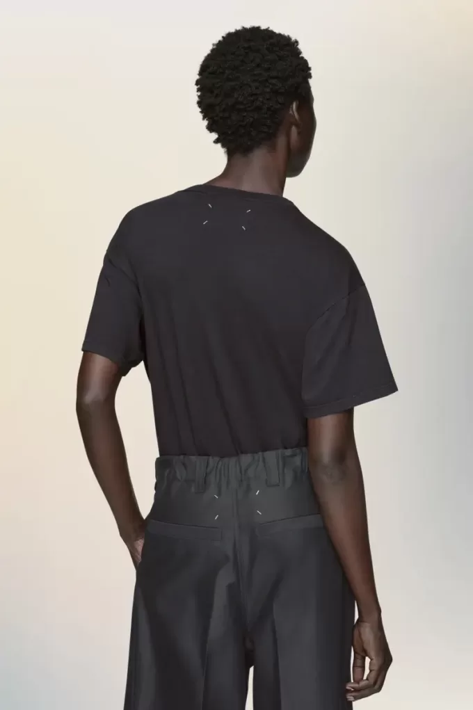 T-shirt in jersey di cotone con numeri T-shirt in jersey di cotone con numeri