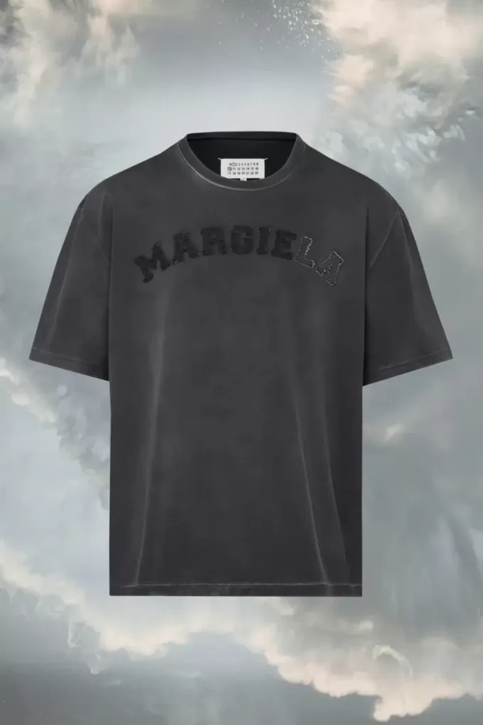 T-shirt in jersey pesante con logo T-shirt in jersey pesante con logo