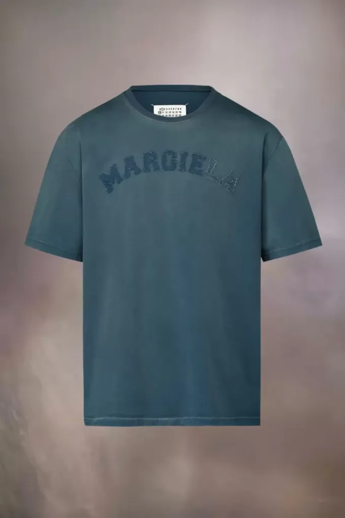 T-shirt in jersey pesante con logo T-shirt in jersey pesante con logo