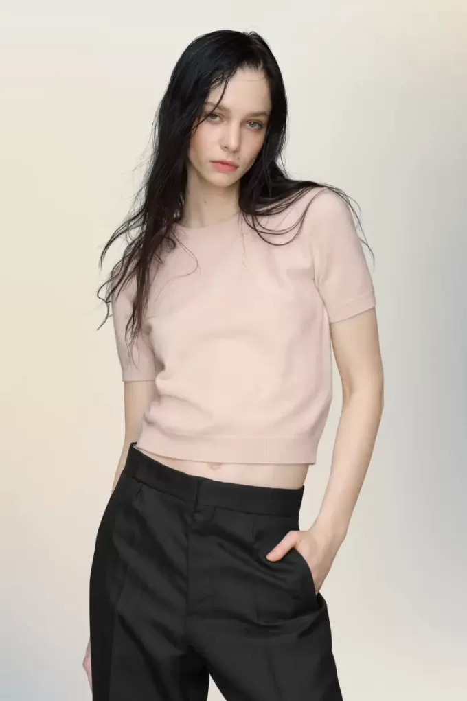 Top in maglia girocollo Maison Margiela Top in maglia girocollo Maison Margiela